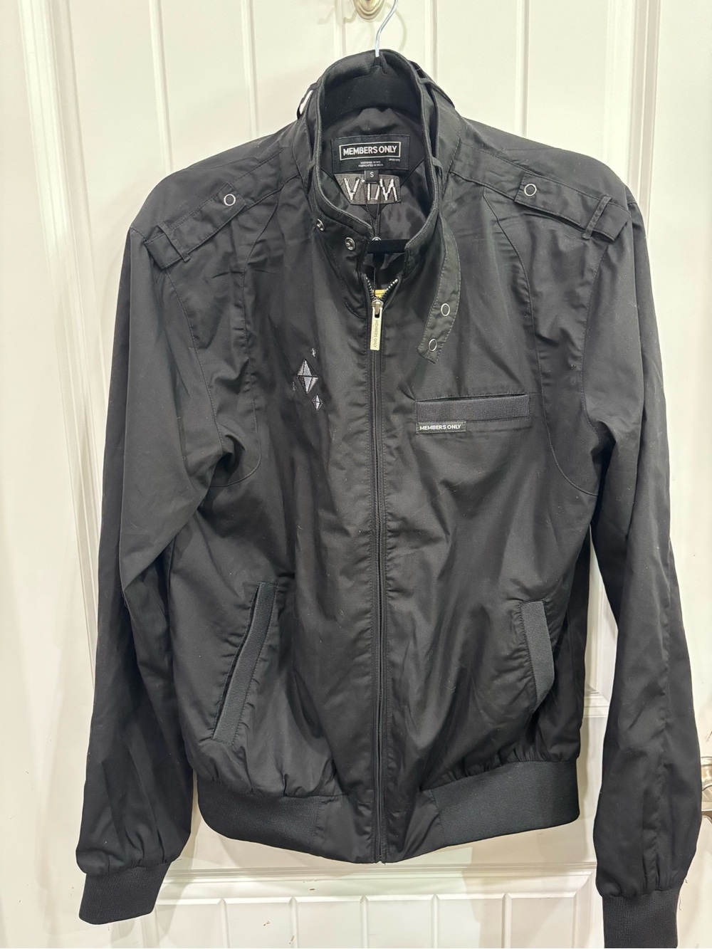 Members Only Black Lightweight Bomber Jacket MTV collab